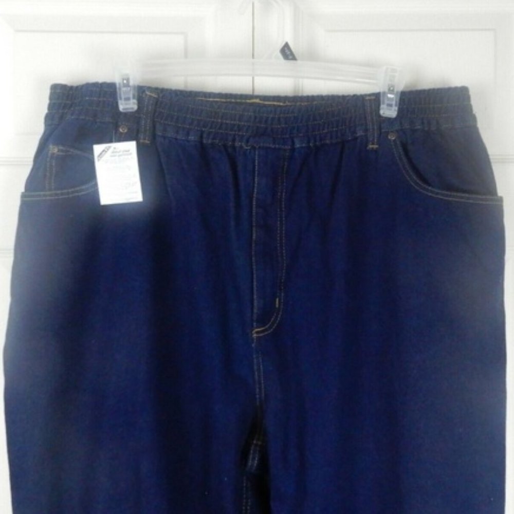 King Size Men's Size 2XL 38 Blue Jeans StraightNWT - Picture 2 of 8